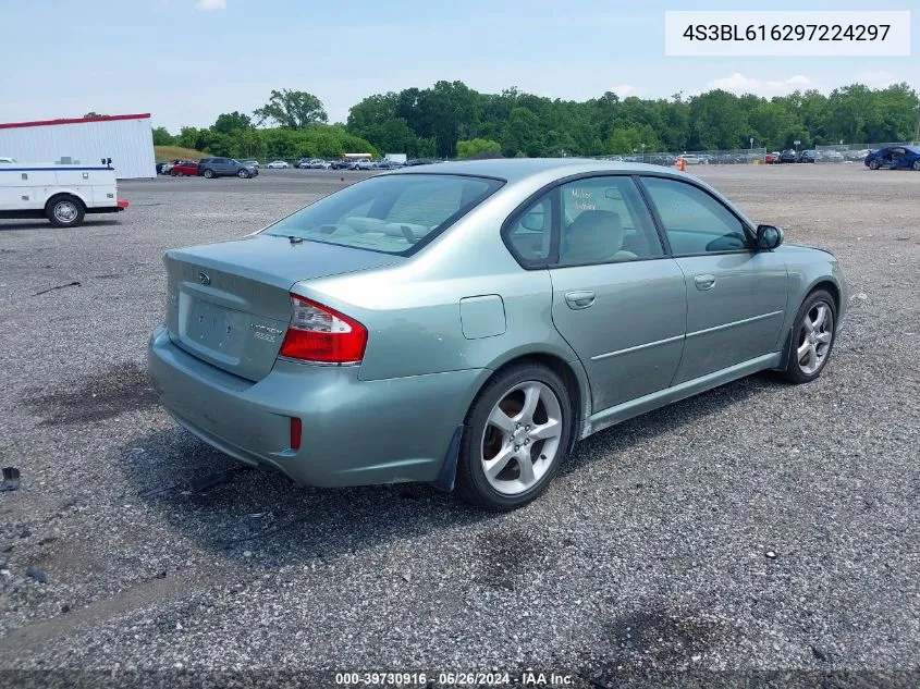 2009 Subaru Legacy 2.5I VIN: 4S3BL616297224297 Lot: 39730916