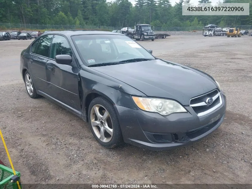 2009 Subaru Legacy 2.5I VIN: 4S3BL616397220906 Lot: 39942765