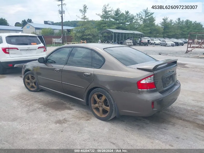 2009 Subaru Legacy 2.5I Limited VIN: 4S3BL626097230307 Lot: 40204722