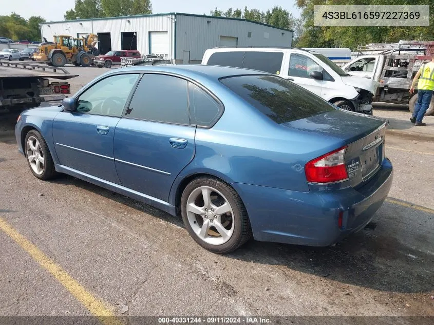 2009 Subaru Legacy 2.5I VIN: 4S3BL616597227369 Lot: 40331244