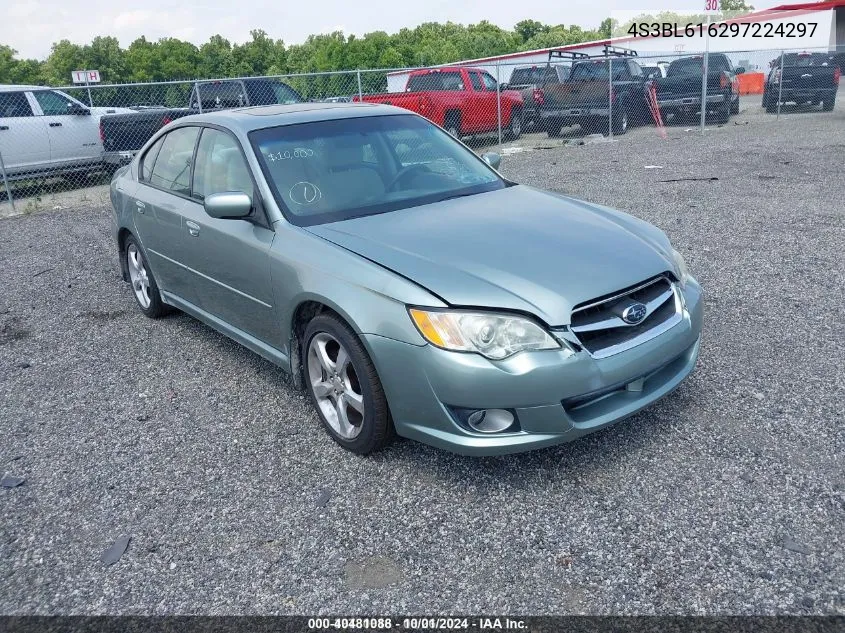 2009 Subaru Legacy 2.5I VIN: 4S3BL616297224297 Lot: 40481088