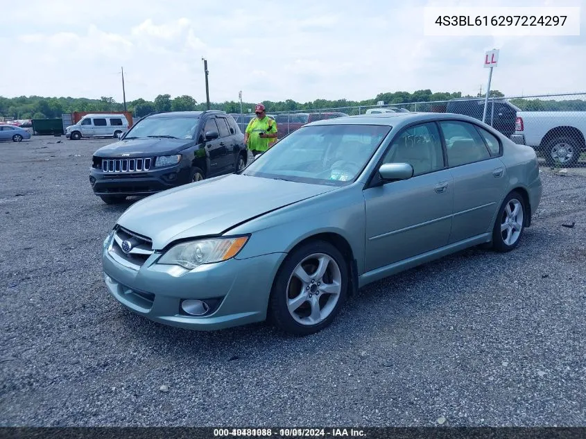 2009 Subaru Legacy 2.5I VIN: 4S3BL616297224297 Lot: 40481088