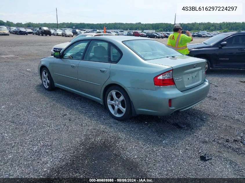 2009 Subaru Legacy 2.5I VIN: 4S3BL616297224297 Lot: 40481088