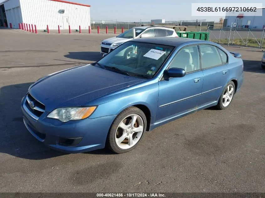 2009 Subaru Legacy 2.5I VIN: 4S3BL616697210662 Lot: 40621456