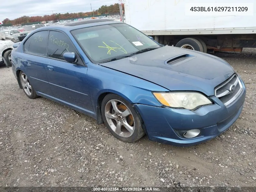 2009 Subaru Legacy 2.5I VIN: 4S3BL616297211209 Lot: 40732354