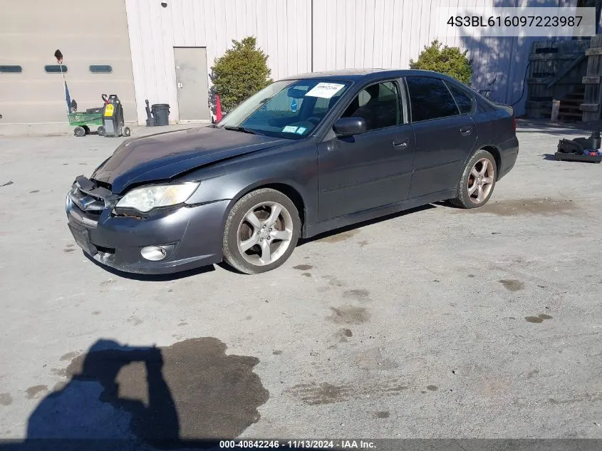 2009 Subaru Legacy 2.5I VIN: 4S3BL616097223987 Lot: 40842246