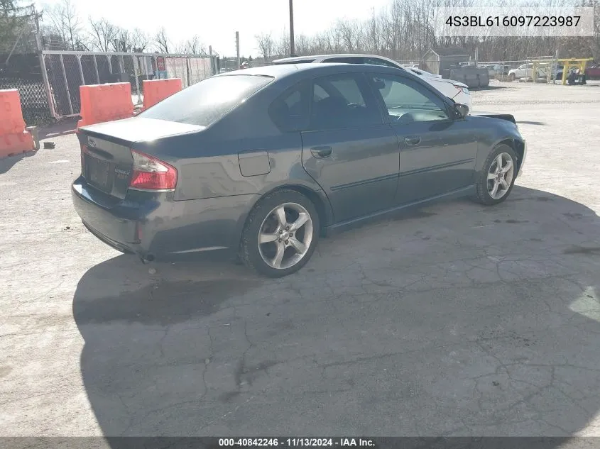 2009 Subaru Legacy 2.5I VIN: 4S3BL616097223987 Lot: 40842246