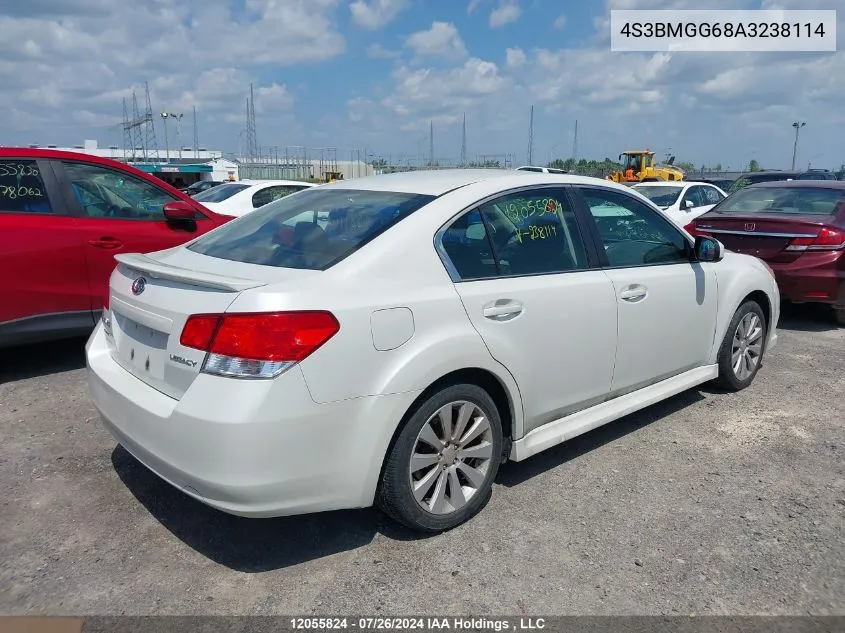 2010 Subaru Legacy 2.5I Premium VIN: 4S3BMGG68A3238114 Lot: 12055824