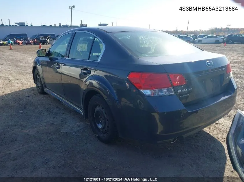 2010 Subaru Legacy VIN: 4S3BMHB65A3213684 Lot: 12121601