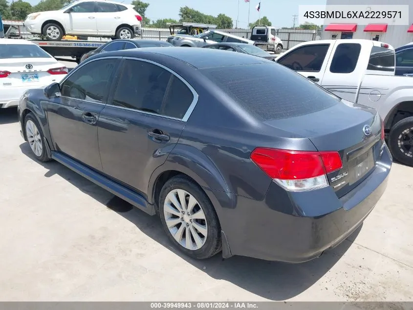 2010 Subaru Legacy 3.6R Limited VIN: 4S3BMDL6XA2229571 Lot: 39949943