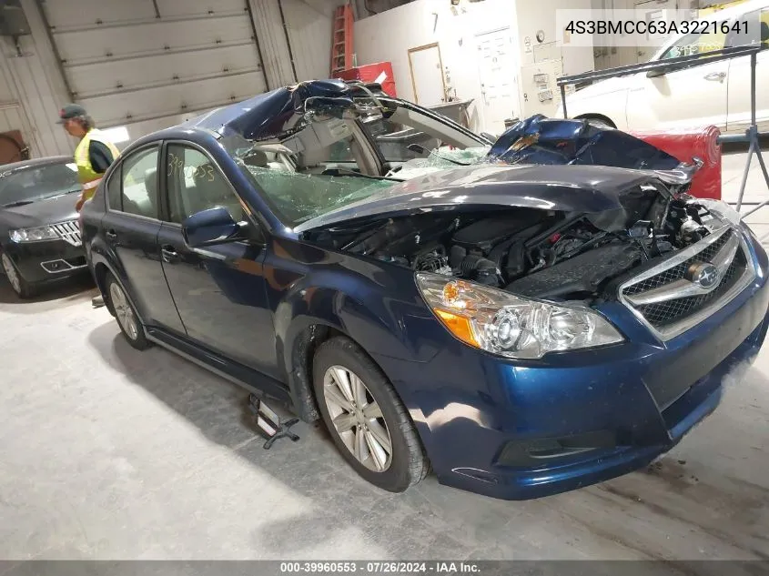 2010 Subaru Legacy 2.5I Premium VIN: 4S3BMCC63A3221641 Lot: 39960553