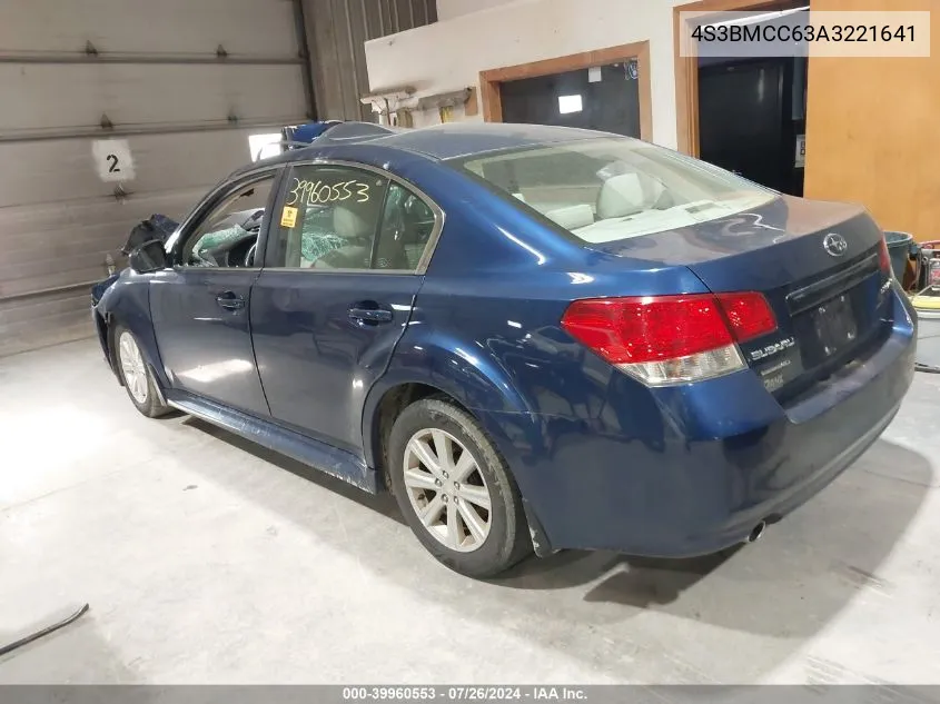 2010 Subaru Legacy 2.5I Premium VIN: 4S3BMCC63A3221641 Lot: 39960553