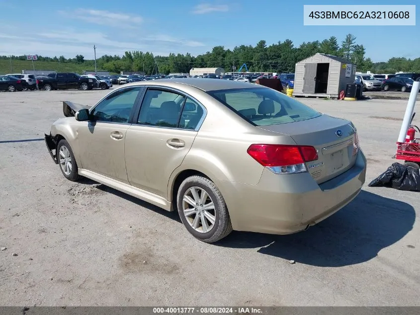 2010 Subaru Legacy 2.5I Premium VIN: 4S3BMBC62A3210608 Lot: 40013777