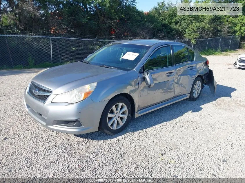 2010 Subaru Legacy 2.5I Premium VIN: 4S3BMCH69A3211723 Lot: 40073576