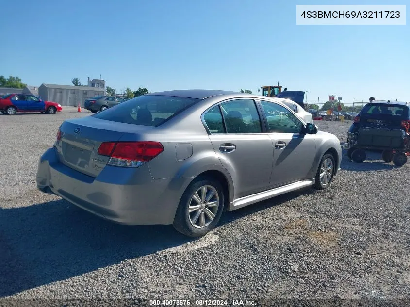 2010 Subaru Legacy 2.5I Premium VIN: 4S3BMCH69A3211723 Lot: 40073576