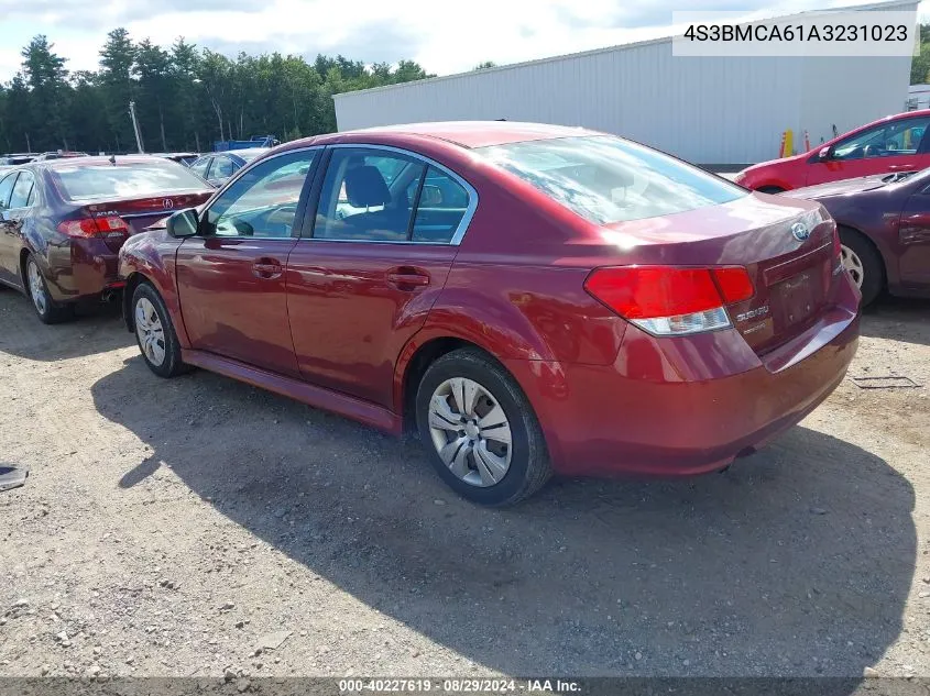 2010 Subaru Legacy 2.5I VIN: 4S3BMCA61A3231023 Lot: 40227619