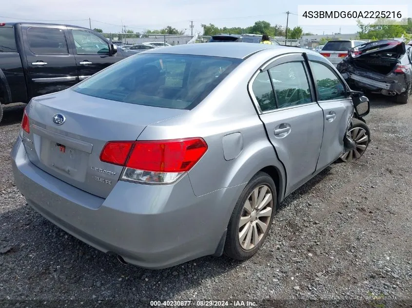 2010 Subaru Legacy 3.6R Premium VIN: 4S3BMDG60A2225216 Lot: 40230877