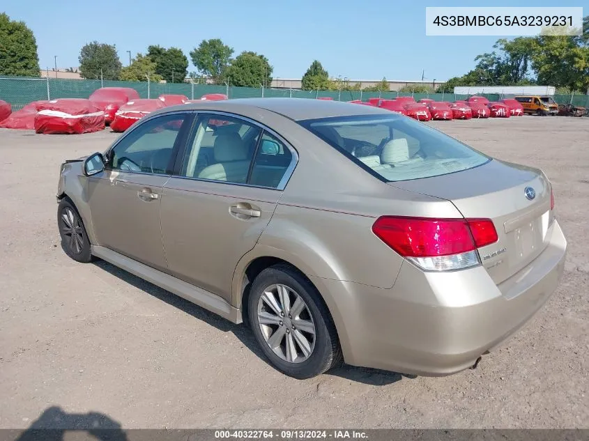 2010 Subaru Legacy 2.5I Premium VIN: 4S3BMBC65A3239231 Lot: 40322764