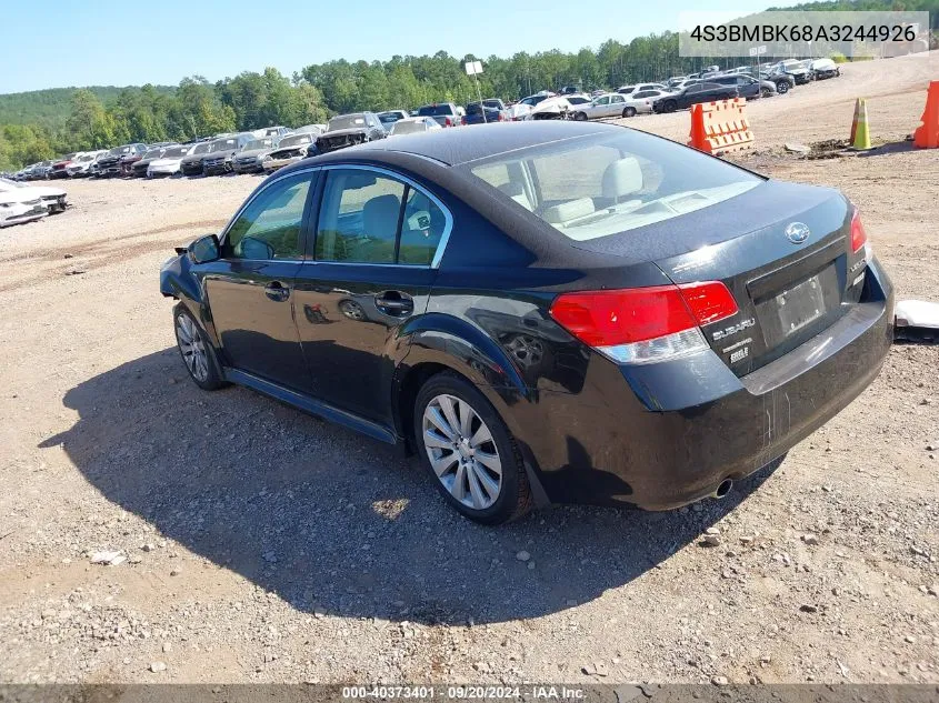 2010 Subaru Legacy 2.5I Limited VIN: 4S3BMBK68A3244926 Lot: 40373401