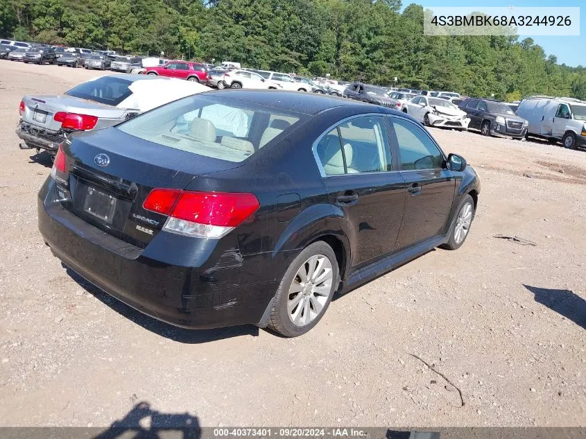 2010 Subaru Legacy 2.5I Limited VIN: 4S3BMBK68A3244926 Lot: 40373401