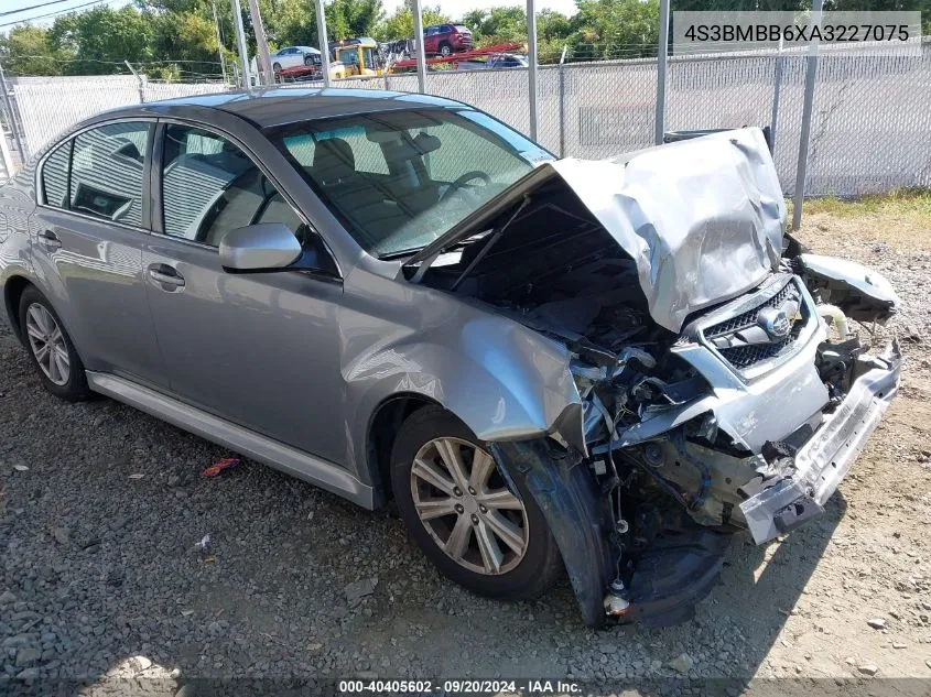 2010 Subaru Legacy 2.5I Premium VIN: 4S3BMBB6XA3227075 Lot: 40405602