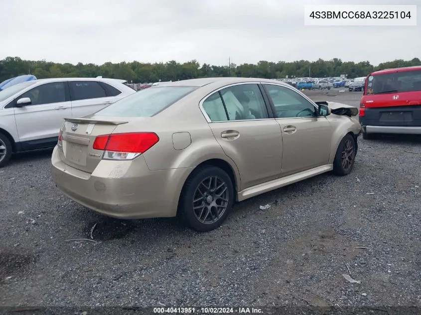 2010 Subaru Legacy 2.5I Premium VIN: 4S3BMCC68A3225104 Lot: 40413951