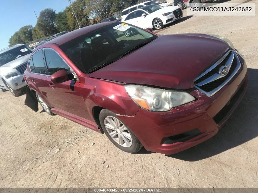 2010 Subaru Legacy 2.5I Premium VIN: 4S3BMCC61A3242682 Lot: 40433423