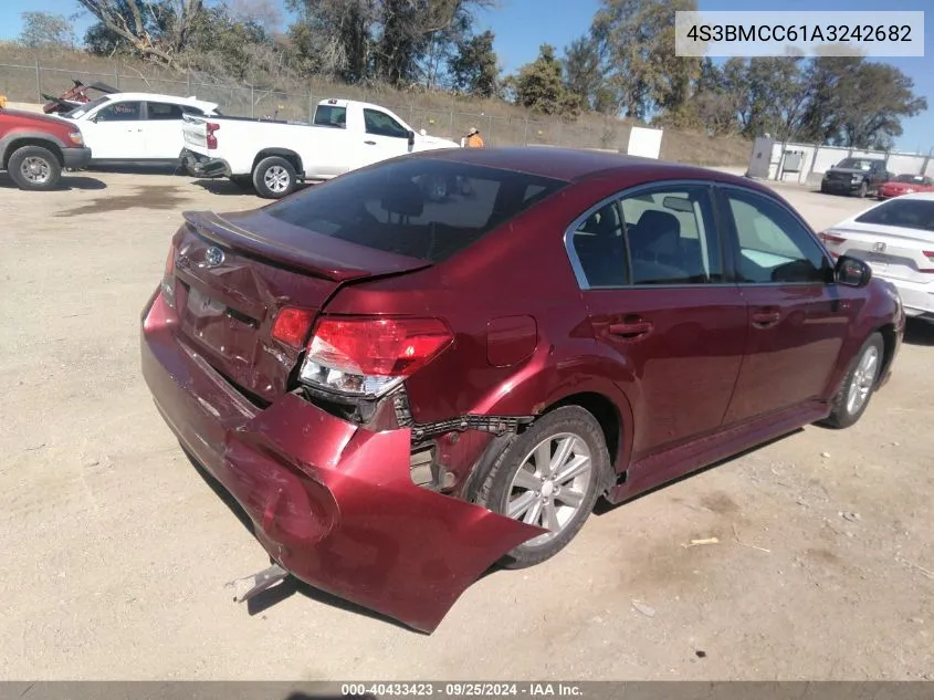 2010 Subaru Legacy 2.5I Premium VIN: 4S3BMCC61A3242682 Lot: 40433423