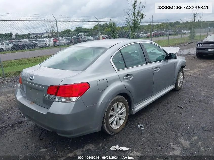 2010 Subaru Legacy 2.5I Premium VIN: 4S3BMCB67A3236841 Lot: 40449246