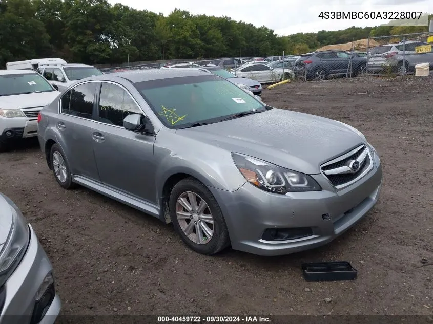 2010 Subaru Legacy 2.5I Premium VIN: 4S3BMBC60A3228007 Lot: 40459722