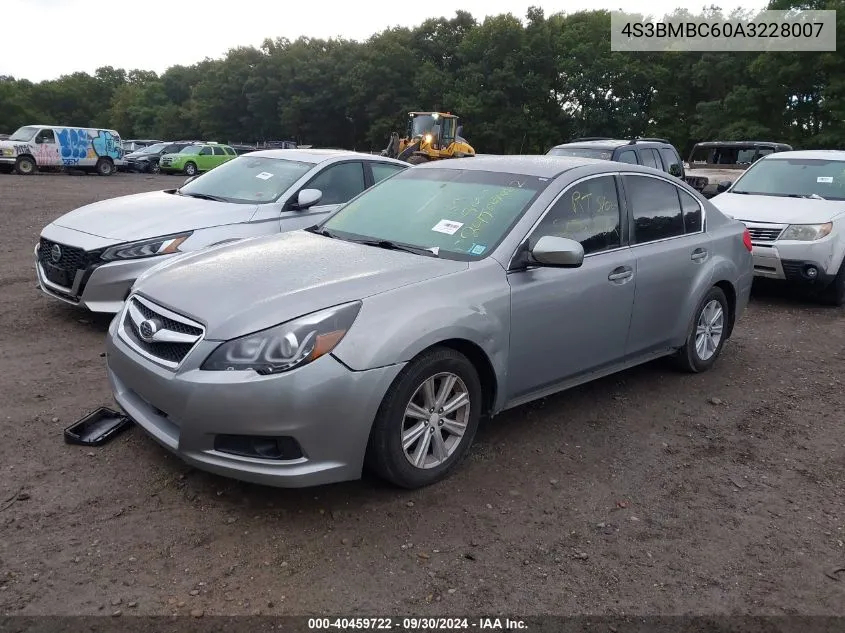 2010 Subaru Legacy 2.5I Premium VIN: 4S3BMBC60A3228007 Lot: 40459722