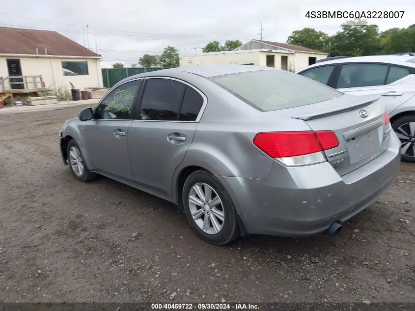 2010 Subaru Legacy 2.5I Premium VIN: 4S3BMBC60A3228007 Lot: 40459722