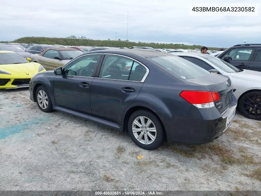 2010 Subaru Legacy 2.5I Premium VIN: 4S3BMBG68A3230582 Lot: 40502651