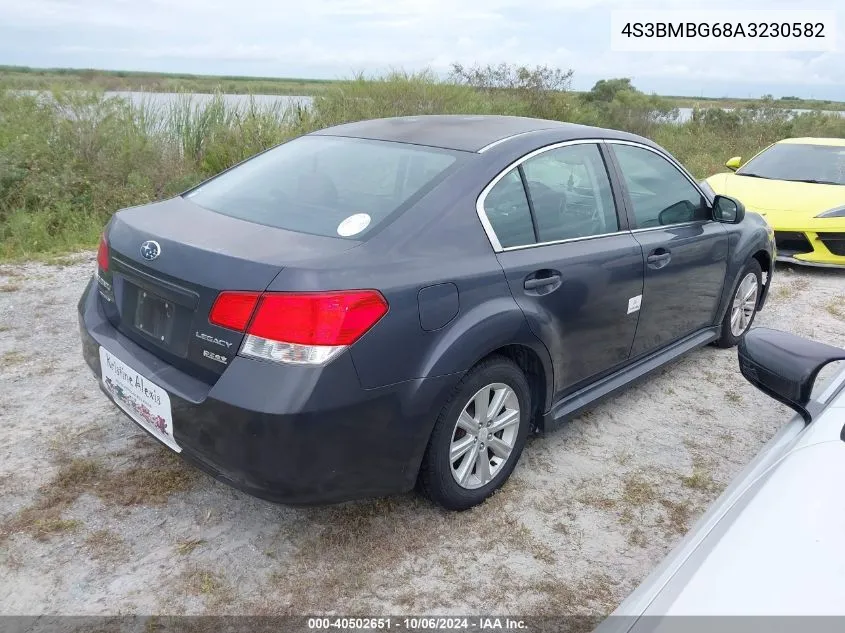 2010 Subaru Legacy 2.5I Premium VIN: 4S3BMBG68A3230582 Lot: 40502651