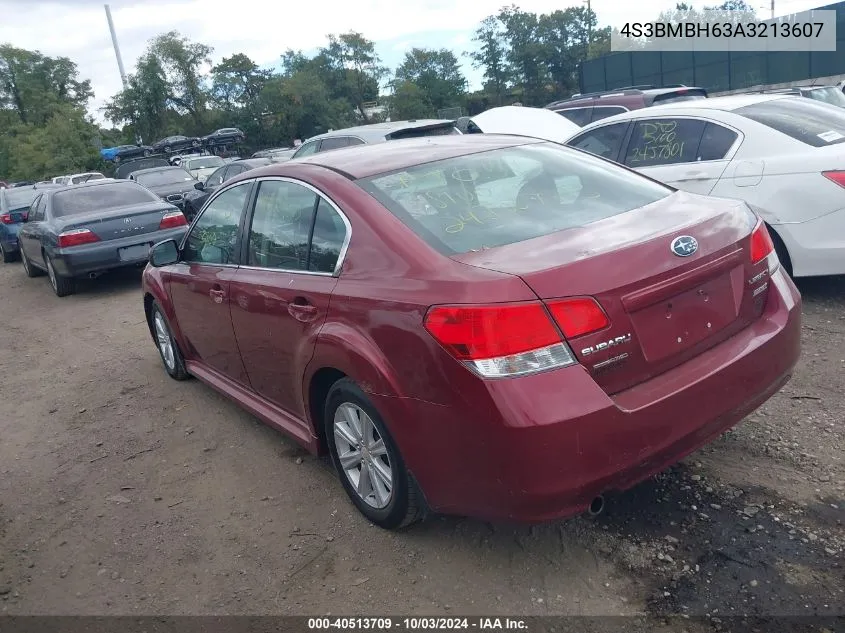 2010 Subaru Legacy 2.5I Premium VIN: 4S3BMBH63A3213607 Lot: 40513709