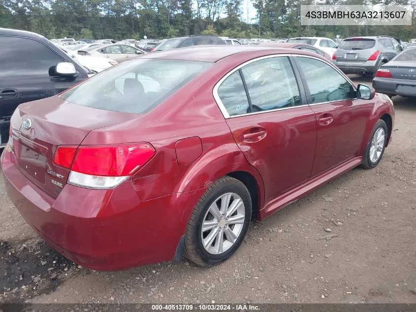 2010 Subaru Legacy 2.5I Premium VIN: 4S3BMBH63A3213607 Lot: 40513709