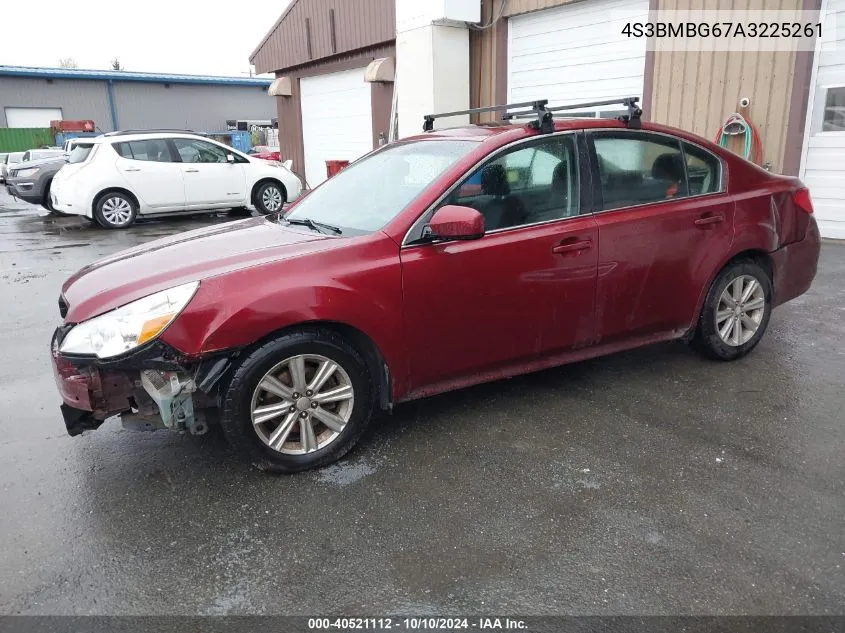 2010 Subaru Legacy 2.5I Premium VIN: 4S3BMBG67A3225261 Lot: 40521112