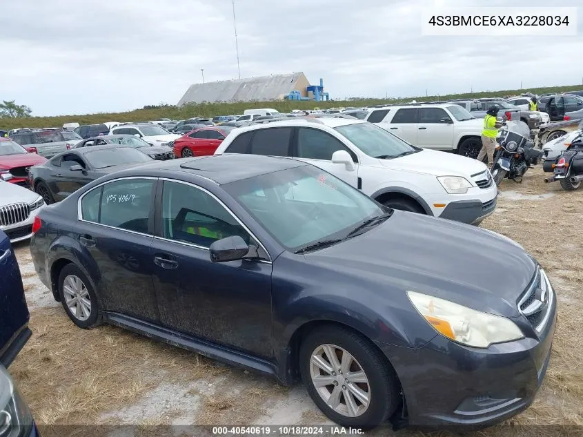 2010 Subaru Legacy 2.5I Premium VIN: 4S3BMCE6XA3228034 Lot: 40540619