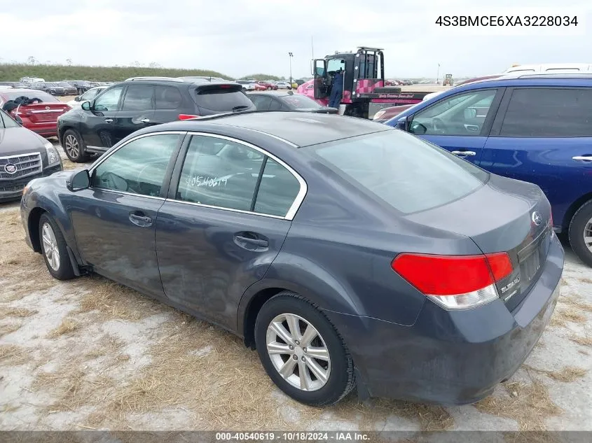 2010 Subaru Legacy 2.5I Premium VIN: 4S3BMCE6XA3228034 Lot: 40540619