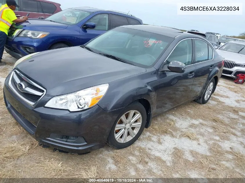 2010 Subaru Legacy 2.5I Premium VIN: 4S3BMCE6XA3228034 Lot: 40540619