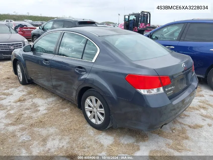 2010 Subaru Legacy 2.5I Premium VIN: 4S3BMCE6XA3228034 Lot: 40540619