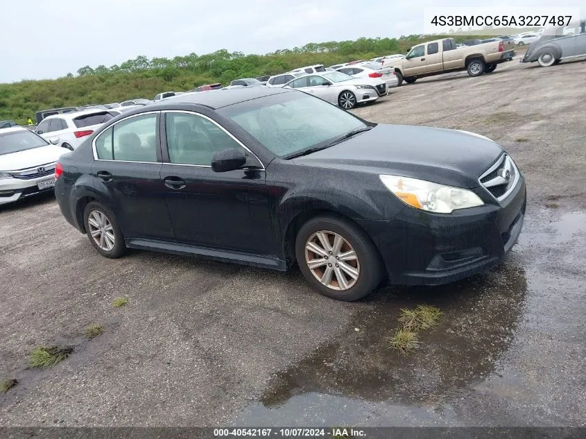 2010 Subaru Legacy 2.5I Premium VIN: 4S3BMCC65A3227487 Lot: 40542167