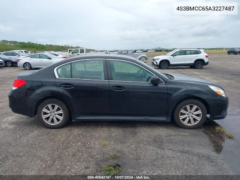 2010 Subaru Legacy 2.5I Premium VIN: 4S3BMCC65A3227487 Lot: 40542167