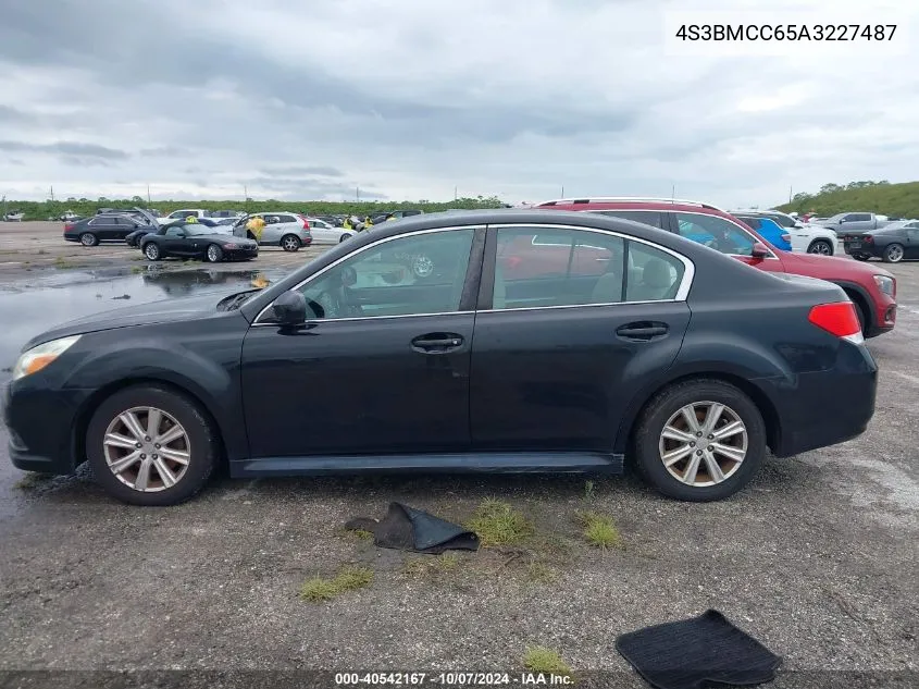 2010 Subaru Legacy 2.5I Premium VIN: 4S3BMCC65A3227487 Lot: 40542167