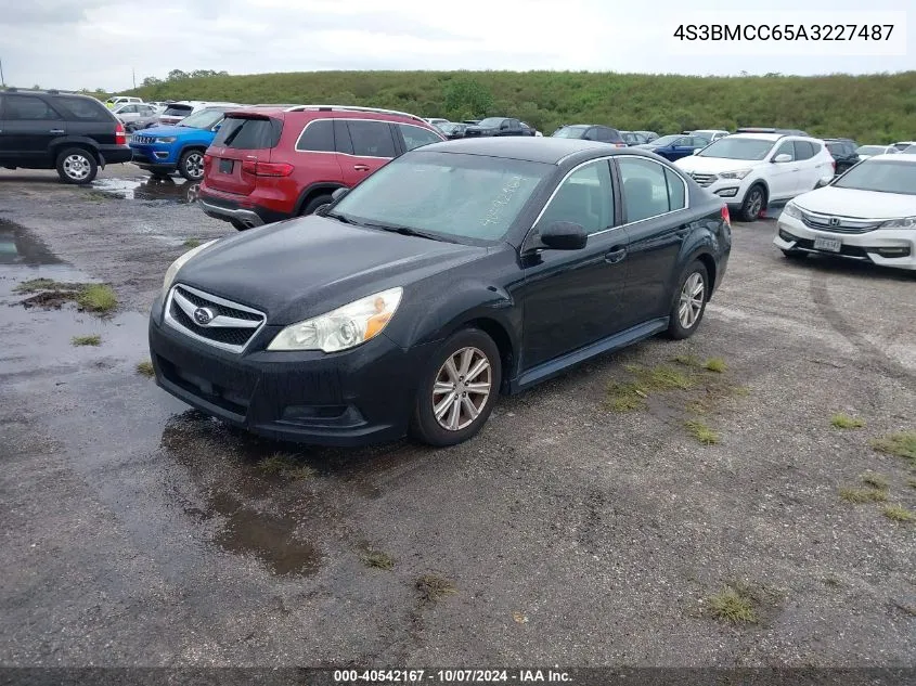 2010 Subaru Legacy 2.5I Premium VIN: 4S3BMCC65A3227487 Lot: 40542167