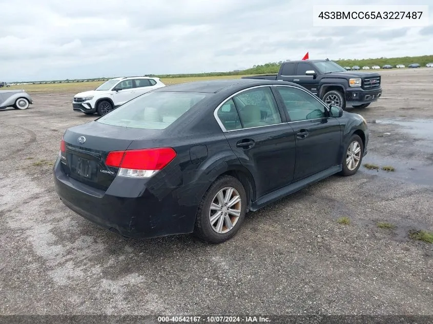 2010 Subaru Legacy 2.5I Premium VIN: 4S3BMCC65A3227487 Lot: 40542167