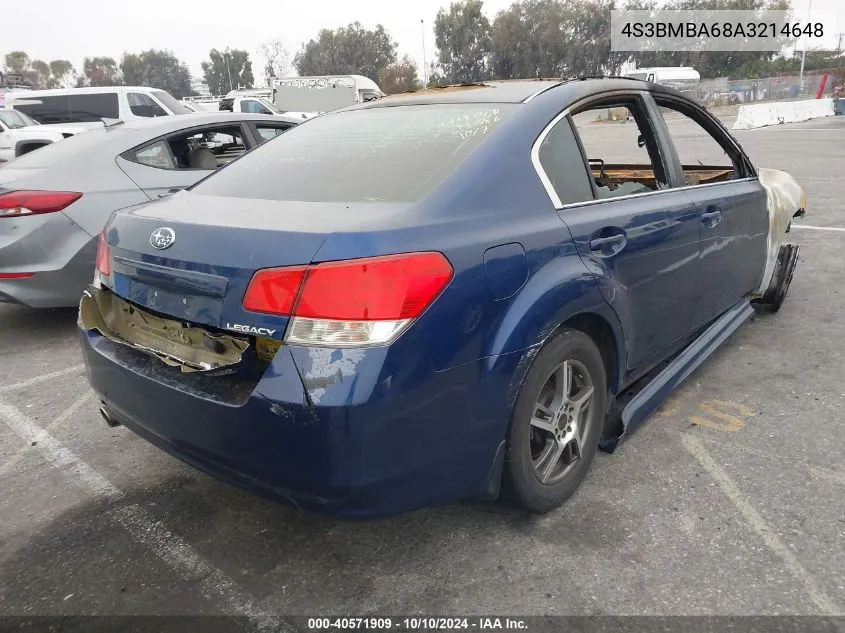 4S3BMBA68A3214648 2010 Subaru Legacy 2.5I