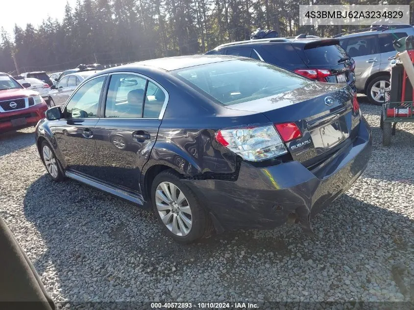 2010 Subaru Legacy 2.5I Limited VIN: 4S3BMBJ62A3234829 Lot: 40572893