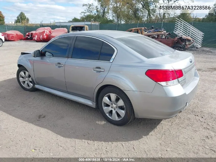 2010 Subaru Legacy 2.5I Premium VIN: 4S3BMBB67A3228586 Lot: 40618838