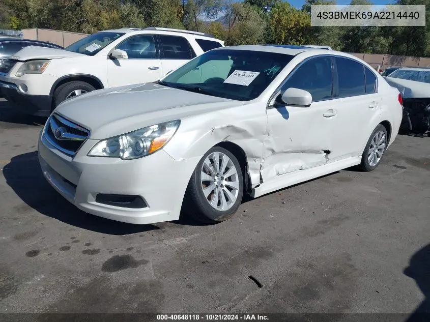 2010 Subaru Legacy 3.6R Limited VIN: 4S3BMEK69A2214440 Lot: 40648118